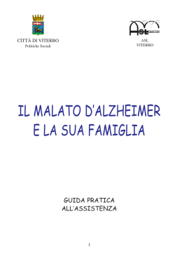 il malato d`alzheimer e la sua famiglia