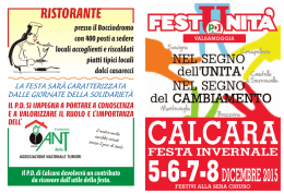 OPUSCOLO FESTA UNITA` INVERNALE 2015