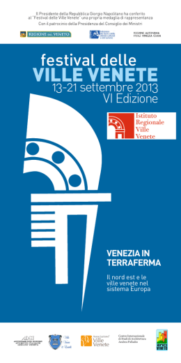 Opuscolo - Istituto Regionale Ville Venete