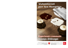 Le voci del “Voluntariat per les llengües”