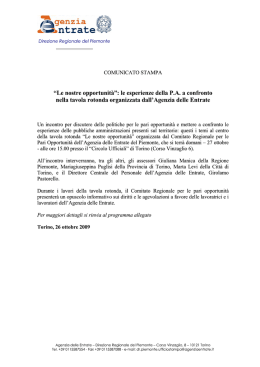 le esperienze della P.A. a confronto nella tavola rotonda organizzata