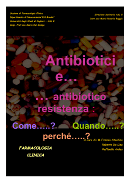 Antibiotici e…