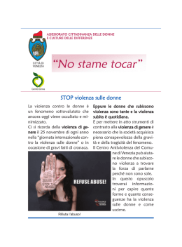 No stame tocar - Comune di Venezia