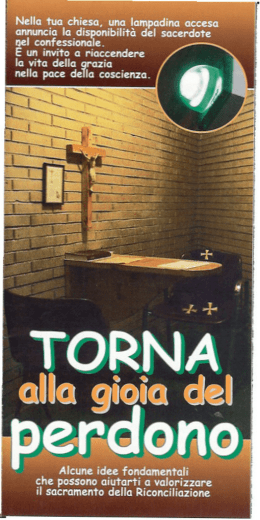 Torna la gioia del perdono - Parrocchia Assunzione di Maria