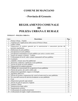 Polizia urbana e rurale