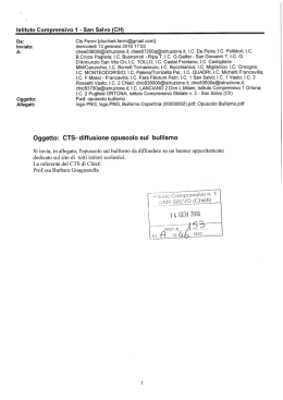 Opuscolo bullismo - Regolamento d`Istituto