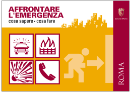 Affrontare l`emergenza
