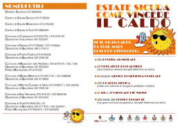 Emergenza calore 2015 – opuscolo (*)