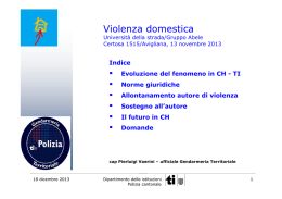 Violenza domestica in Svizzera
