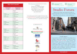 Opuscolo Studio Futura - Azienda Ospedaliera di Reggio Emilia