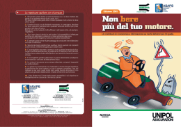Non bere pi&ugrave; del tuo motore