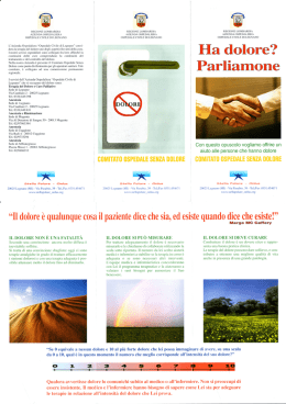 Dolore Parliamone - Stella Polare ONLUS