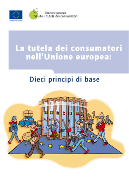 La tutela dei consumatori nell`Unione europea