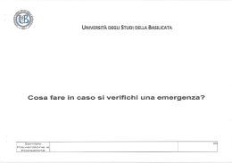 Page 1 "1931., UNIVERSIT&Agrave; DEGLI STUDI DELLA BASILICATA osa