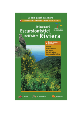 Scarica la Brochure ITINERARI