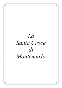 La Santa Croce di Montemurlo