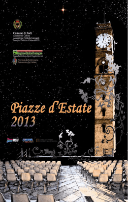opuscolo Piazze d`Estate 2013