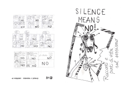 Scarica l`opuscolo “Silence Means No”