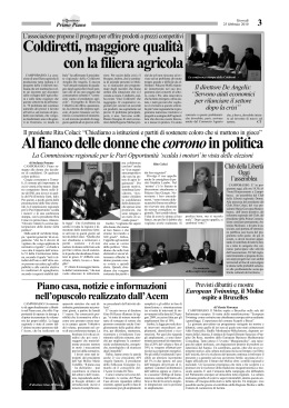pag 3 "Il Quotidiano del Molise" del 25 febbraio 2010