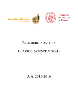 Brochure didattica a.a. 2015-2016