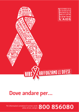 Opuscolo informativo sull`HIV