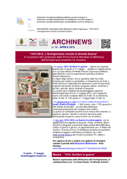 Archinews n°14 - Biblioteca dell`Archiginnasio