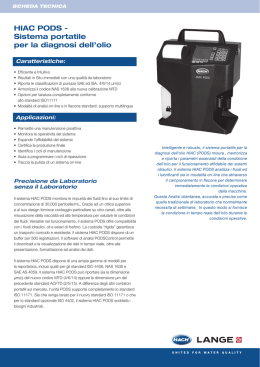 Opuscolo Contatore di Particelle HIAC PODS