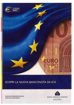 Brochure BCE – Nuova banconota da 10 Euro