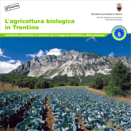 Opuscolo (21x21) - Trentino Agricoltura