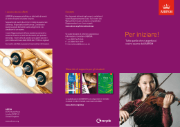 Per iniziare! Tutto quello che vi aspetta al vostro esame dell`ABRSM