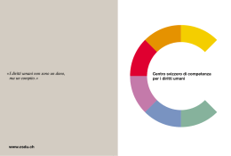 Opuscolo del CSDU - Schweizerisches Kompetenzzentrum f&uuml;r
