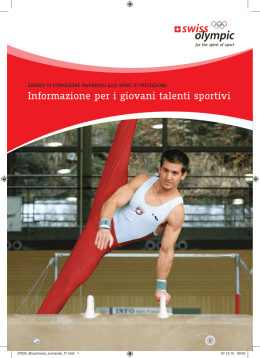 Informazione per i giovani talenti sportivi