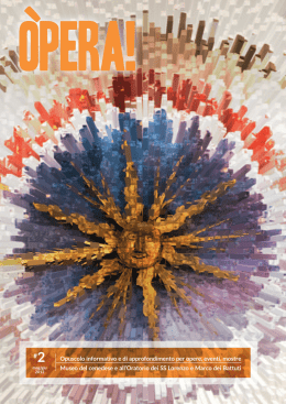 Opuscolo informativo e di approfondimento per opere, eventi