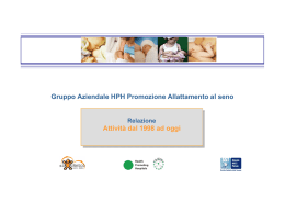 relazione attività gruppo promozione allattamento