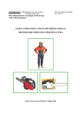 linea guida motoseghe portatili