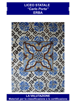 Valutazione - Liceo Statale Carlo Porta | Erba
