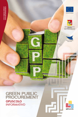 Opuscolo informativo sul GPP per gli enti pubblici