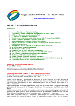 Gruppo Aziendale UILCOM-UIL Rai – Rai Way Milano