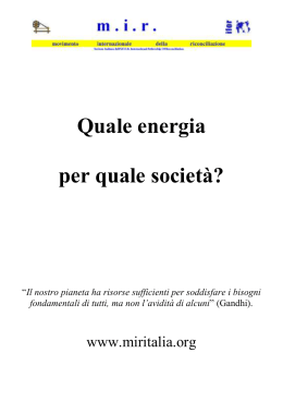 Opuscolo energia MIR