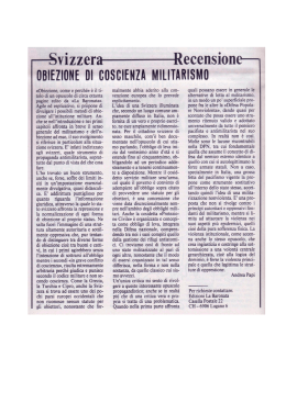 «Obiezione, come e perche`» è il ti