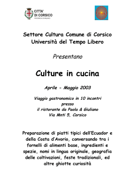 Corso di cucina