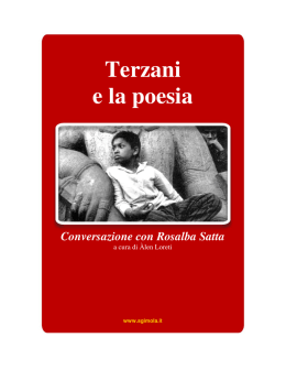 Terzani e la poesia Conversazione con Rosalba Satta