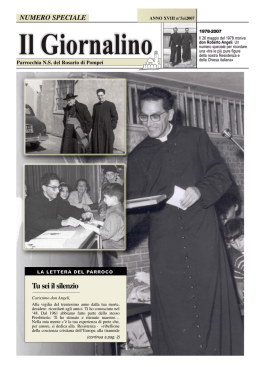 Numero speciale su don Angeli de "Il Giornalino"