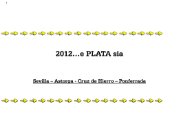 2012…e PLATA sia - Pellegrini per Sempre