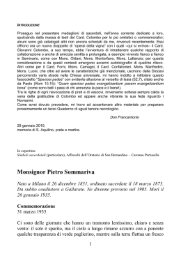 Speciosi pedes - Comunit&agrave; Pastorale di Caronno Pertusella con