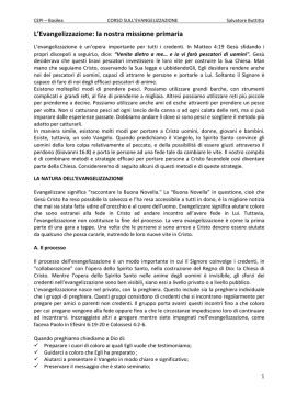 L`Evangelizzazione