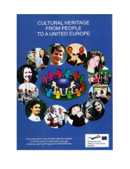 scarica la versione in pdf - Cultural Heritage from people to a United