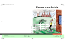 Il rumore ambientale