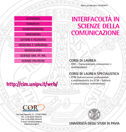 Brochure CIM-CPM - Università degli studi di Pavia
