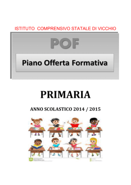 OPUSCOLO POF primaria 2014-15